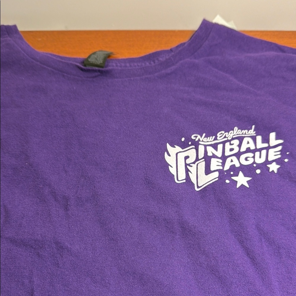 Purple New England Pinball League T-Shirt